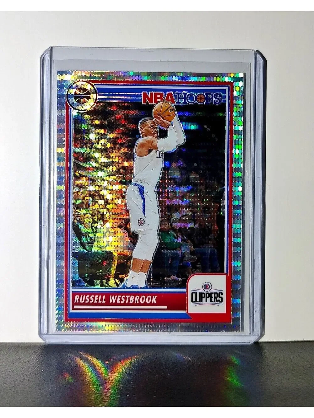 Russell Westbrook 2023-24 Panini Premium NBA Hoops #211 Pulsar Prizm Clippers